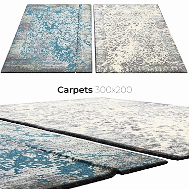 Stylish Interiors with Carpets 3D model image 1 