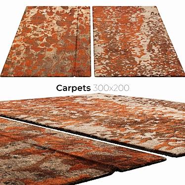 Stylish Interior Carpets 3D model image 1 