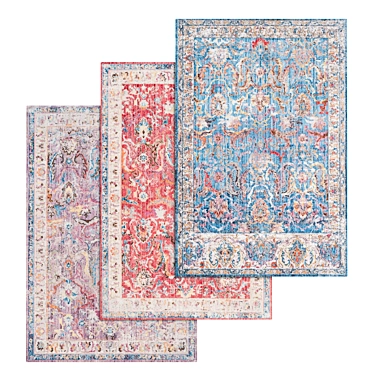 Title: Premium Rug Set 2037 3D model image 1 