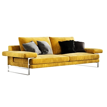 Arketipo Ego 2-Seater Sofa: Excessive Comfort and Subtle Personality 3D model image 1 