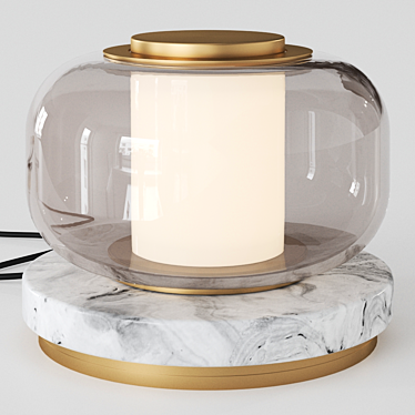Luminous Luna A Glass Table Lamp 3D model image 1 