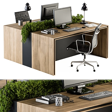 Modern Office Furniture Set 17 3D model image 1 