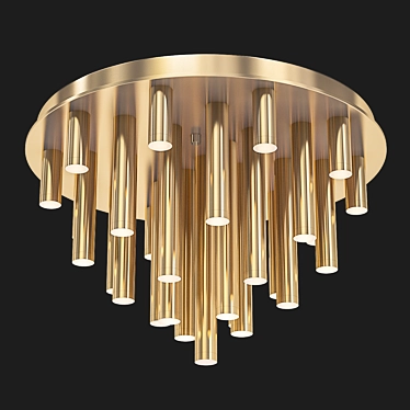 Elegant Trumpet Ceiling Light 3D model image 1 