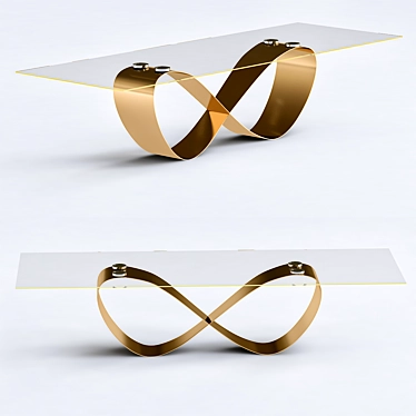 Sleek Venumblack Coffee Table 3D model image 1 