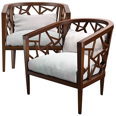 Ankara Truffle Frame Chair: Simply Elegant 3D model image 1 