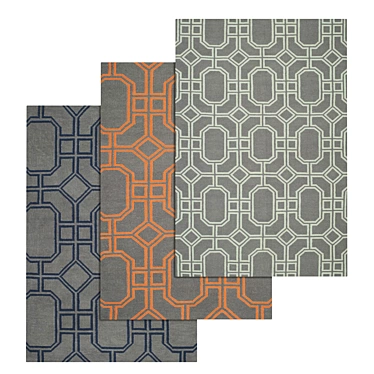 Luxury Carpet Set: High-Quality Textures 3D model image 1 