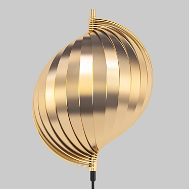 Elegant Henri Mathieu Wall Lamp 3D model image 1 