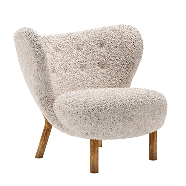 Petite Perfection: Little Petra Lounge Chair 3D model image 1 