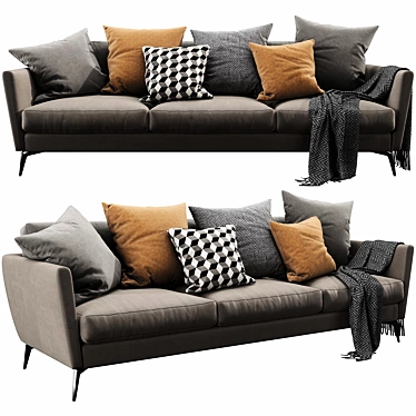 BoConcept Osaka 3 Seater Sofa 3D model image 1 