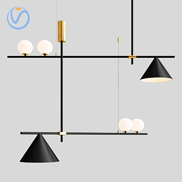 Elegant Odds Lamp by Lampatron 3D model image 1 
