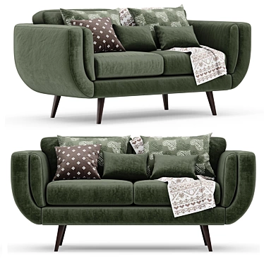 Zuri DFS Sofa+: Modern Comfort in Your Living Space 3D model image 1 