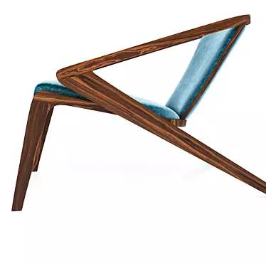 Title: Coastal Convergence Lounge Chair 3D model image 1 