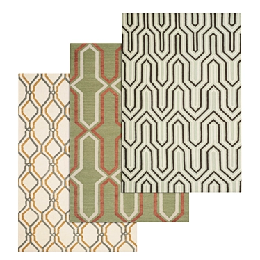 Luxury Carpet Set | High-Quality Textures 3D model image 1 