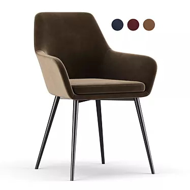 Elegant Comfort: Braelynn Dining Chair 3D model image 1 