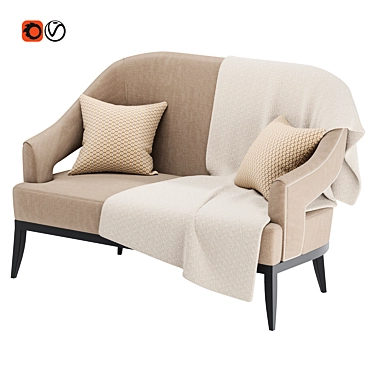 Elegant Hart Sofa: Modern Design, Versatile Comfort 3D model image 1 