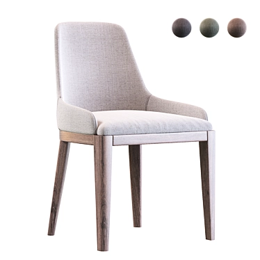 Sleek and Stylish Cleo Chair 3D model image 1 