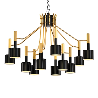 Elegant Ella Suspension Light 3D model image 1 