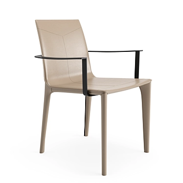 Elegant Adriatic Dining Arm Chair 3D model image 1 