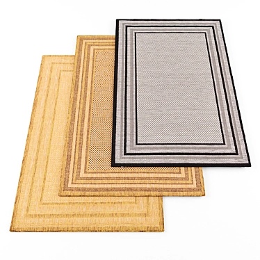 Versatile Rugs Set - 3 Pack 3D model image 1 