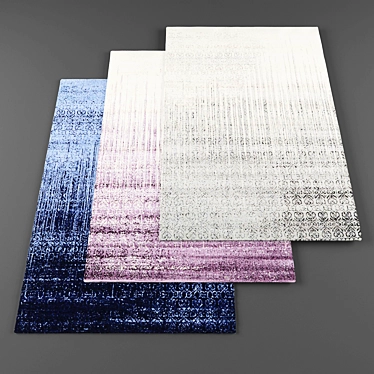 Modern Rugs Collection - 4 pcs & Textures 3D model image 1 