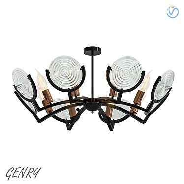 Modern Ceiling Light Fixture Genry 3D model image 1 