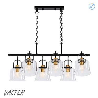 Modern Pendant Light Fixture Valter 3D model image 1 