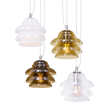 Elegant Cicare Pendant 3D model image 1 