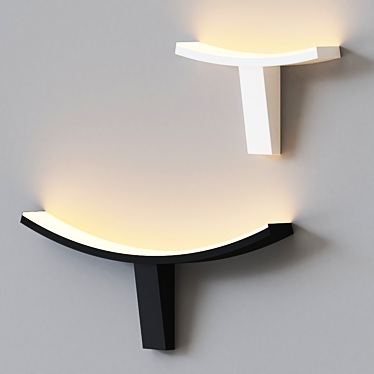 Sleek LED Wall Torch by Sonneman 3D model image 1 