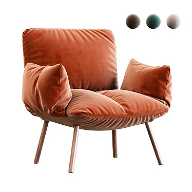 Contemporary Pil Bonaldo Armchair 3D model image 1 