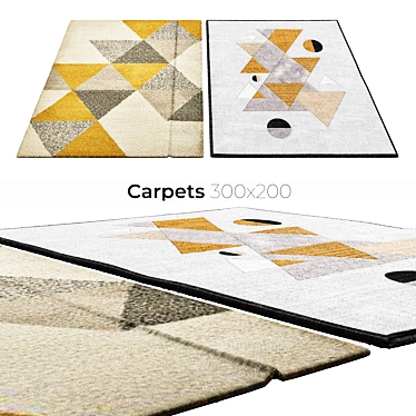 Stylish Interior Carpets 3D model image 1 