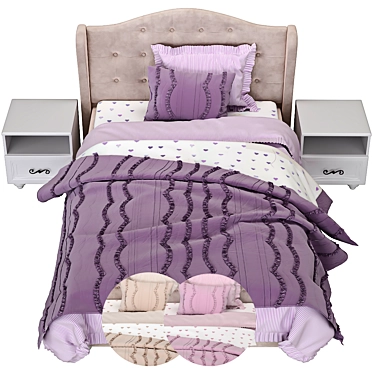 Bianca Factory Bed: A Favorite for Your Home 3D model image 1 