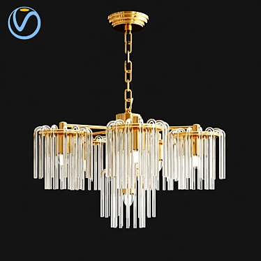 Sleek Meise 6 Pendant Lamp 3D model image 1 