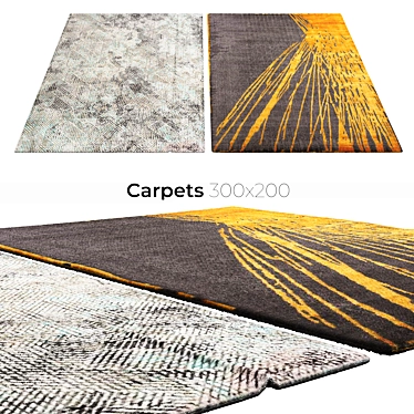 Stylish Interior Carpets 3D model image 1 