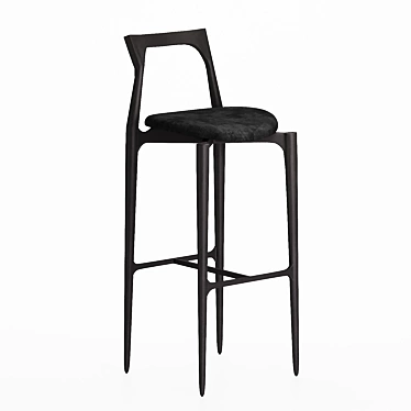 Modern Gray Bar Chair: Collector Studio 3D model image 1 