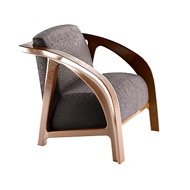 Contemporary Armchair: Stylish and Comfortable 3D model image 1 