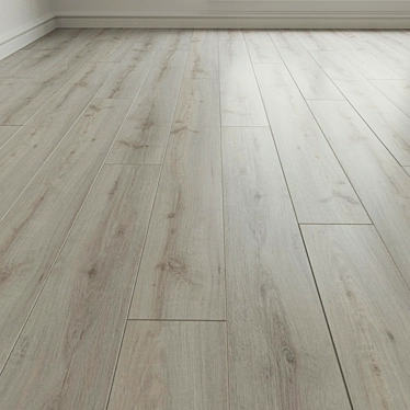 Luxe Laminate Flooring: Seamless Installation & Customizable Texture 3D model image 1 