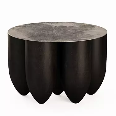 Senufo Rustic Steel Coffee Table 3D model image 1 