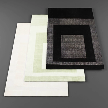 Random Assortment of 4 Carpets 3D model image 1 