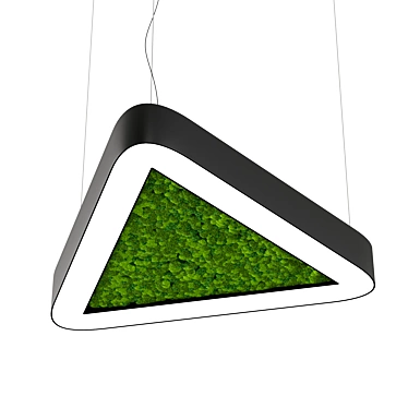 Moss Green Triangle OM Lamp 3D model image 1 