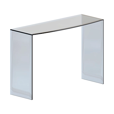 Stylish Glass Console Table 3D model image 1 