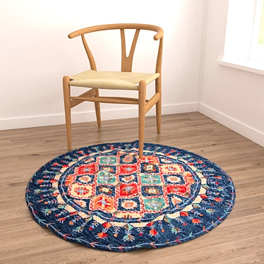 Versatile Round Carpet Set 3D model image 1 