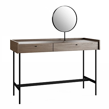 Minimalistic Scandinavian Writing Desk 3D model image 1 