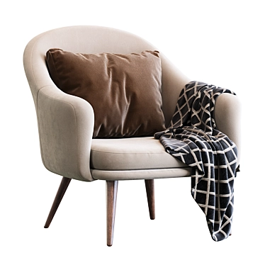 Comfort Meets Style: Deephouse Magrib Armchair 3D model image 1 