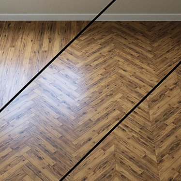 Golden State Hickory Parquet 3D model image 1 