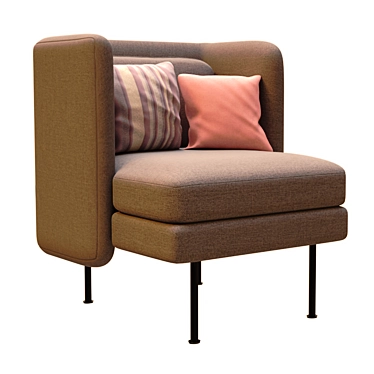 Modern Lounge Chair Bloke 3D model image 1 