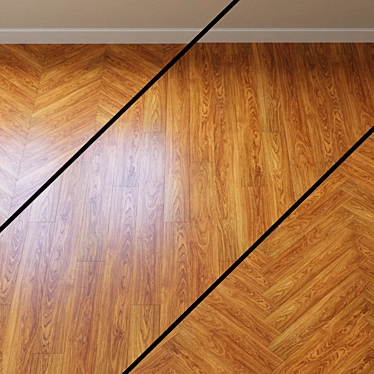 Classic Light Lacquered Parquet 3D model image 1 