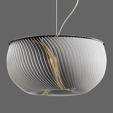 Elegant Sage Pendant Lights 3D model image 1 