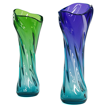 Elegant Glass Vase 3D model image 1 