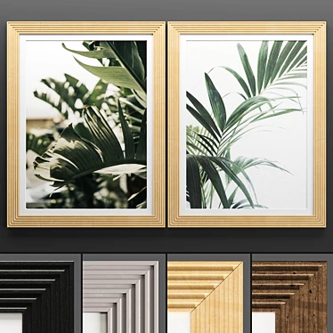 Modern Art Frame 647: Versatile Texture Frames 3D model image 1 