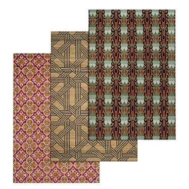 Luxury Carpet Set: Premium Textures 3D model image 1 